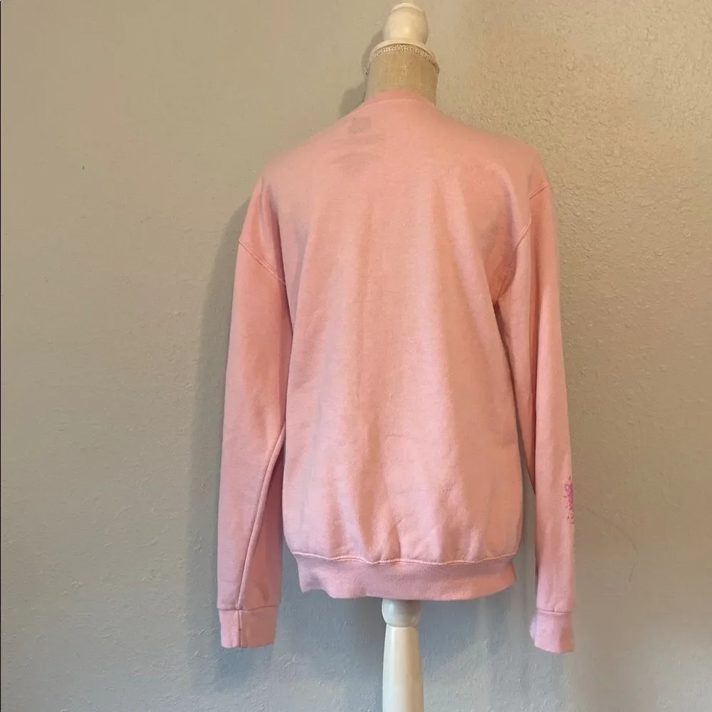 Web Toon Lore Olympus Pink Breathe In Breathe Out Crew Sweatshirt Size Small